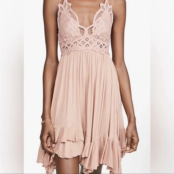 ❤️NWT Free People Adella dusty pink dress - Picture 3 of 8